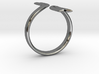 Split Elegance Ring 3d printed 