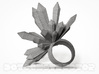 Crystal Shard Ring - Size 8 3d printed 