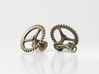 Bicycle Chainring Cufflinks 3d printed 
