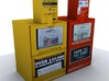 3 Newspaper vending machines (1:160) 3d printed 