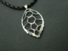 Hawksbill sea turtle pendant 3d printed 
