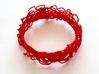 Turbulent Bangle 3 3d printed This bangle is printed in red strong & flexible polished. It is on display at the Oz gallery in Thornton, CO!