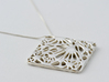 Boxed Floral - Pendant Necklace 3d printed Get Bli