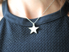 Flat star necklace pendant 3d printed Star necklace / Get Bli
