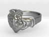 NOLA Claddagh, Ring Size 7 3d printed 