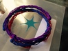 Plastic twist wrist band (M) 3d printed blue red and purple