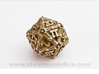 Dragon d20 3d printed Stainless Steel