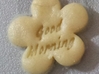 Good Morning Flower - Cookie cutter 3d printed Cookie baked with the cutter