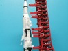 1/400 Saturn V MLP, Apollo launch pad 3d printed CanDo Satirn V ready to launch. My thanks to Alain Plante for photos of my designs.