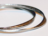 Twisted Bangle Bracelet MEDIUM 3d printed 3D Printed Twisted Bangle Bracelet in Polished Nickel Steel
