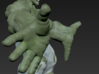 Hulk figure with nice details 3d printed 