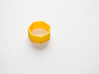 Poly7 Ring 3d printed Poly7 Ring in Yellow Strong & Flexible
