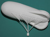 Caquot Type M Observation Balloon 3d printed The assembled two-hemisphere 1:144 model