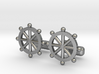 Ship Helm Cufflinks, Part of the NEW Nautical Coll 3d printed 