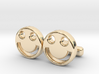 Happy Face Cufflinks, Part of "Fun Loving" Collect 3d printed 