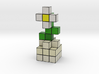 DAISY VOXEL FLOWER DECORATION 3d printed Daisy Voxel Flower rendered in Full Color Sandstone