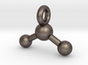 3D Printed Metal Water Molecule Key chain 3d printed 