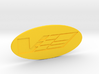 V Logo for the Airaid intake 3d printed For cars with yellow calipers
