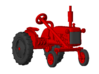 1/64 Scale 1950 Potato Tractor 3d printed Shown with wheels on.
