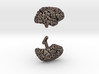 Custom (Your Brain!) Cufflinks (Two Hemispheres) 3d printed 