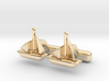 Ship Cufflinks, Part of "Nautical" Collection 3d printed 