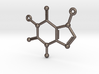 Caffeine Molecule Pendant or Earing 3d printed 