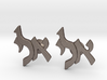 Hebrew Monogram Cufflinks - "Aleph Yud Lamed" 3d printed 