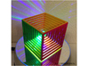 Hypercube Impossible Cube sculpture Large 3d printed painted