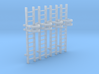 'N Scale' - (4) - 10' Caged Ladder 3d printed 
