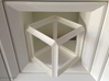 Cube Geometry perspectivity sculpture 3d printed 