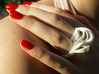 Ribbon Double Ring 8/9 3d printed White