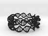 Circular DNA Plasmid earrings 3d printed 
