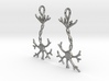 Neuron Earrings (Pair) 3d printed 