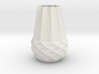Stylish Faceted Designer Vase - 100mm Tall 3d printed 