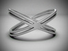 The X Ring 3d printed 3d render
