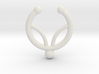 Faux septum ring - inner petal design 3d printed 