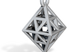 Diamond (Octahedron) Wire Pendant VI-08-0003-1001 3d printed 