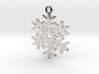 Snowflake Pendant Necklace 3d printed 