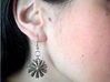 Turbine earrings 3d printed Stainless Steel