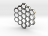 Honeycomb Slice Pendant 3d printed 