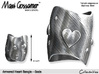 Armored Heart Bangle - Gode 3d printed 