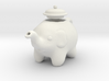 Tiny White Elephant Teapot 3d printed 