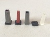 N Scale Steel Mill Ingot Components 3d printed I thought maybe instead of painting the clear one put a red LED under it?