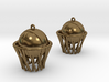 Basket earrings 3d printed 