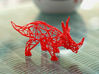 Styracosaurus Wireframe 3d printed 