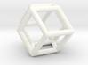 Rhombic Dodecahedron Pendant 3d printed 
