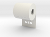 DRAW contest - sign MEN unrolls in back 3d printed 