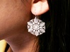 Snowflake Earrings 2 3d printed Printed with different design, same material. Finished with generic earring hooks.