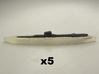 Upholder (British U Class) 1/1800 x5 3d printed Comes unpainted.  Set of 5 submarines.