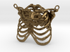 Ribcage With Stylized Heart Pendant 3d printed 